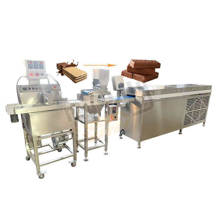 Chocolate Enrobing Making Belt Chocolate Temper Machine Automatic / Enrober