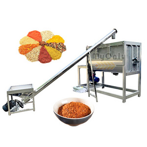 Horizontal Dry Powder Blend New Generation Full Auto Blender Ribbon Mix Machine Mushroom Substrate Powder Mixer