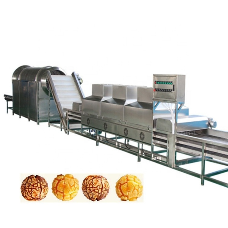 industrial popcorn making machine / industrial caramel popcorn machine / industrial popcorn machine plant