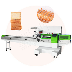 MY Pizza Wrap Waffle Nitrogen Bread Pack Automatic Food Bag Package Machine for Croissant