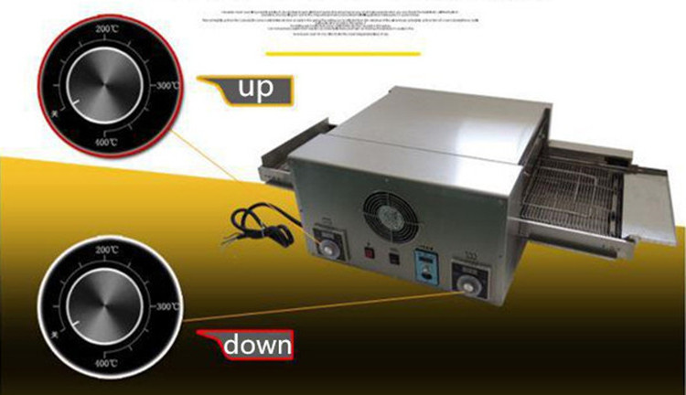 Commercial Stainless Steel Gas Conveyor Pizza Oven