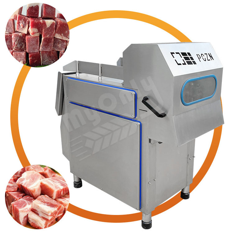 MY Commercial Equipment Frozen Duck Meat Cube Pork Rind Cutter Chicken Pork Dicer Machine