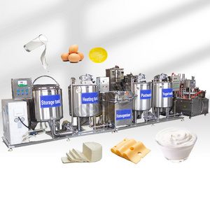 Small Scale Milk Dairy and Cheese Process Machine 100L Yohurt Goat Milk Pasteurizer Turnkey Plant