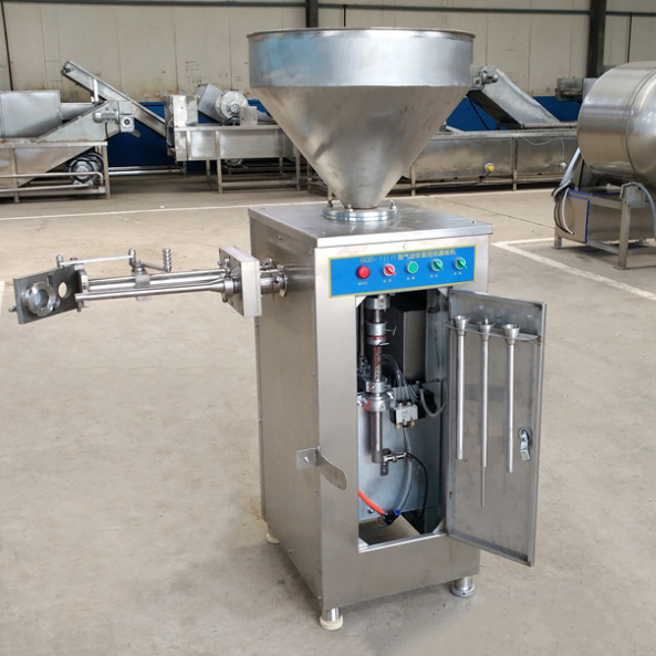 Industrial chicken meat sausage making machine automatic vertical 304 stainless steel electric pneumatic sausage stuffer