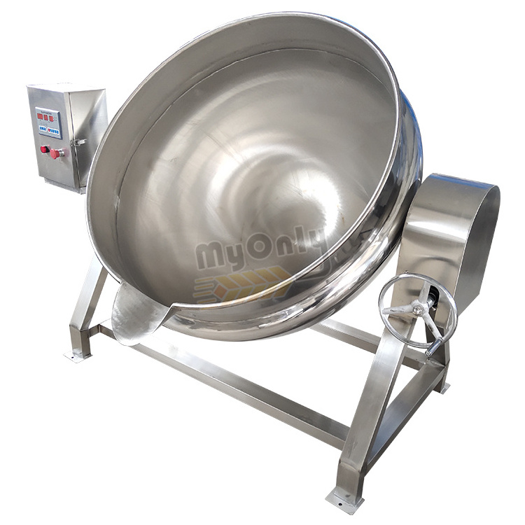 MYONLY Industrial 500 Liter Industrial Gas Cook Stirrer Sauce Electric Strawberry Jam Cook Kettle with Stirrer