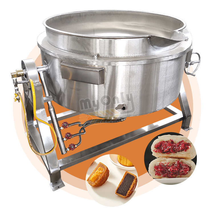 MYONLY Industrial 500 Liter Industrial Gas Cook Stirrer Sauce Electric Strawberry Jam Cook Kettle with Stirrer