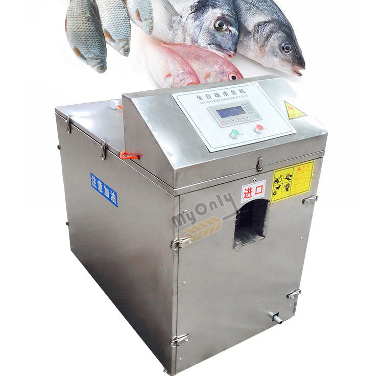 Stainless Steel Industrial Tilapia Salmon Perch Fish Gut Cleaning Killer Machine