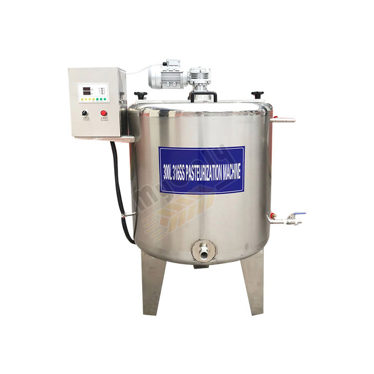 Small Scale Milk Dairy and Cheese Process Machine 100L Yohurt Goat Milk Pasteurizer Turnkey Plant