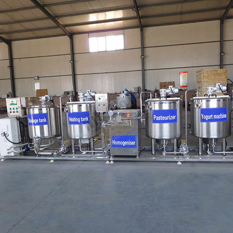 Small Scale Milk Dairy and Cheese Process Machine 100L Yohurt Goat Milk Pasteurizer Turnkey Plant