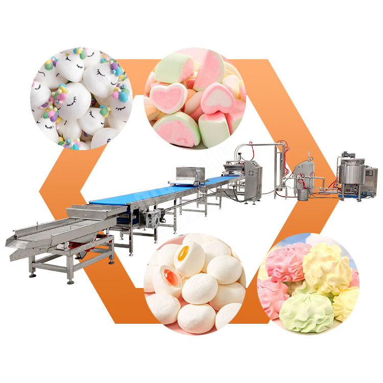 MY Marshmallow Cutting Machine Industrial Cotton Candy Product Line Full Automatic Make Machine for Marshmallow