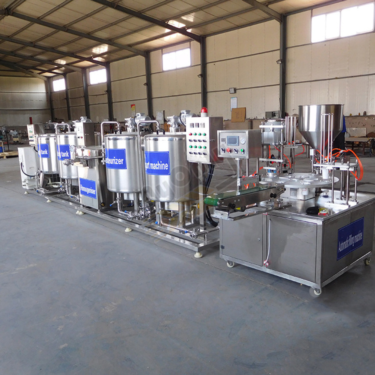 Dairy Milk Process Yoghurt Plant Yogurt Production Line 500l Milk Pasteurizer