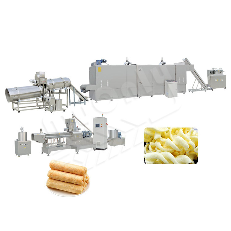 MYONLY Puff Rice Slanty Snack Cereal Food Extruder Small Scale Puff Corn Chip Snack Make Machine for Fusilli