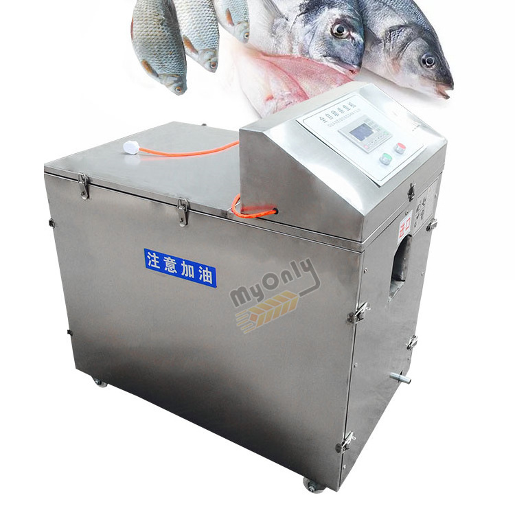 Stainless Steel Industrial Tilapia Salmon Perch Fish Gut Cleaning Killer Machine