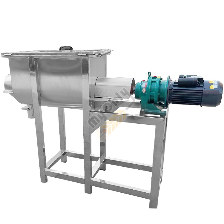 Spiral Salt Powder Food Grade Horizontal Belt 2000 Liter Auger Mixer Ribbon Blender with Heated