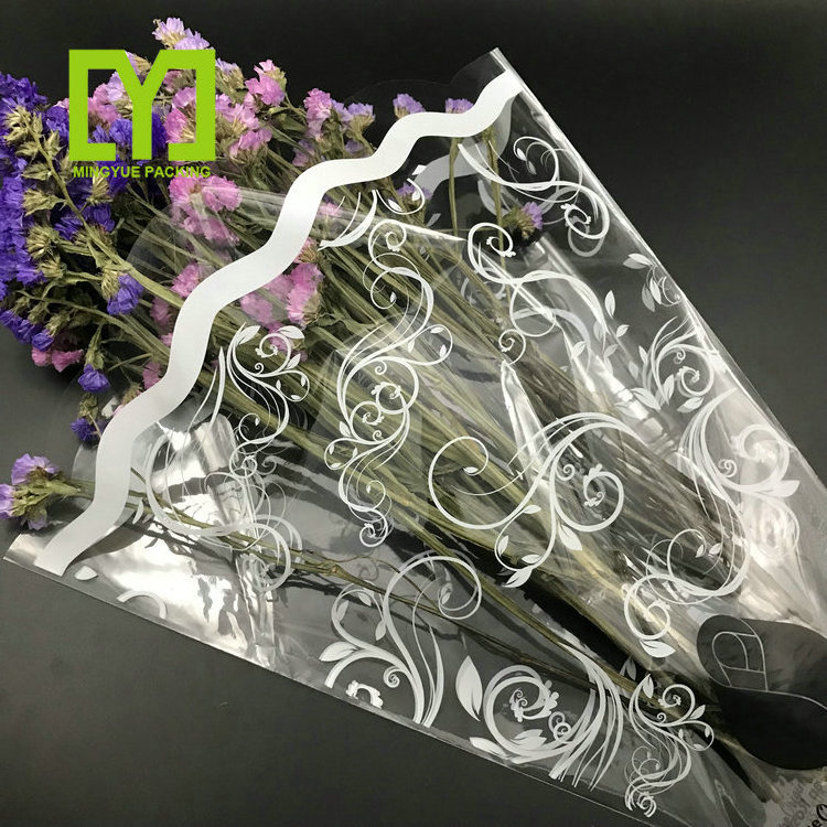 Yiwu Manufacturer Plastic Opp Bag Wrapping Sleeves Moisture-Proof Flower Candies Packaging Bags Gravure Printing Flower Shopping