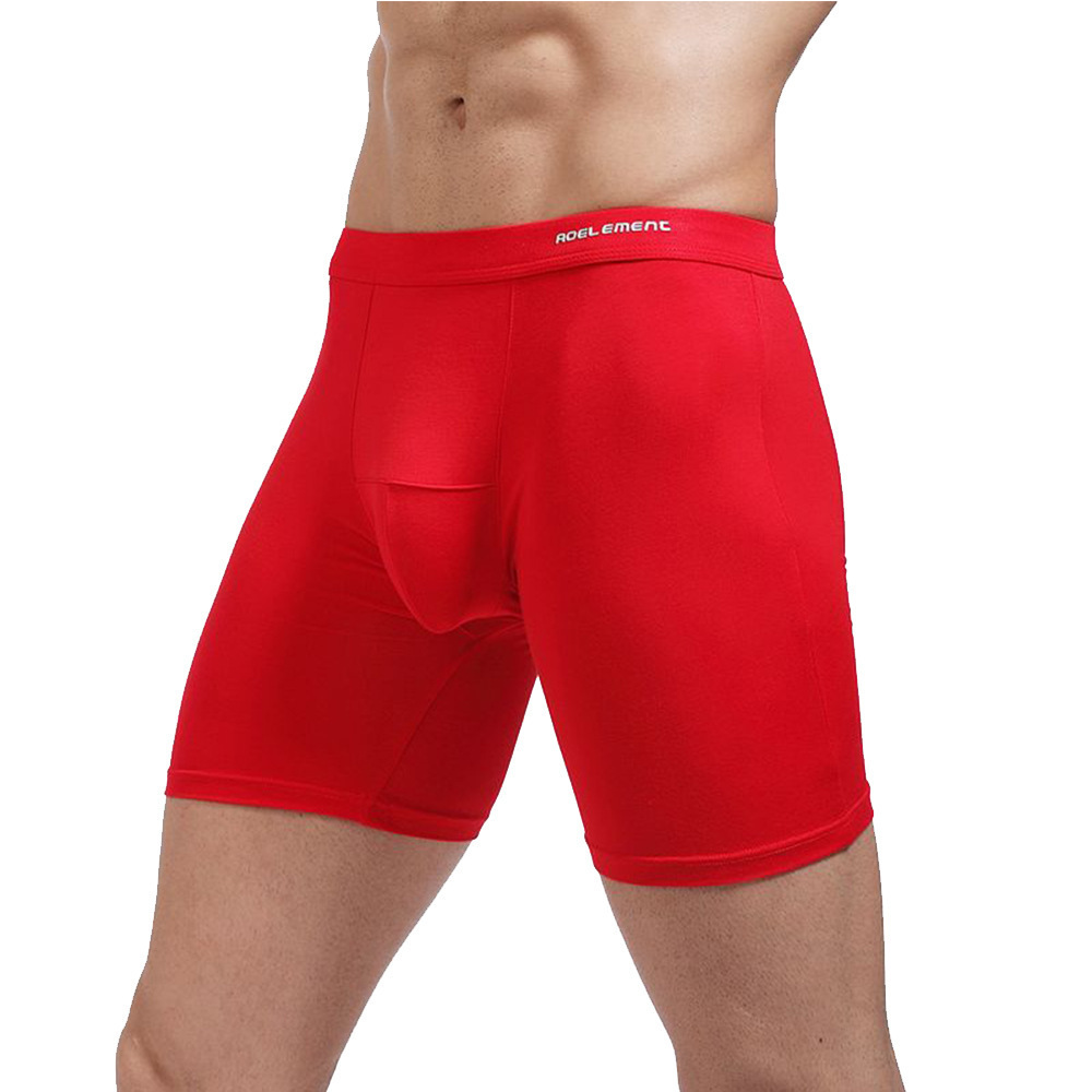 Men Boxer Short Long sport wear bamboo underwear