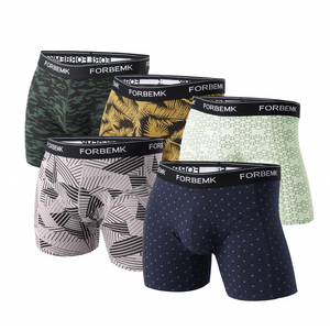 OEM Wholesale Custom Boxer Design Men Underwear Breathable Cotton Boxer Custom Boxers Logo