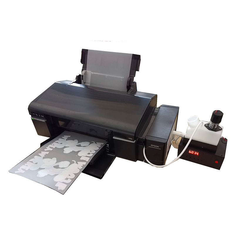 A4 size 6 colors white ink L805 printer automatic printer DTF printer T-Shirt Printing Machine with RIP Software free