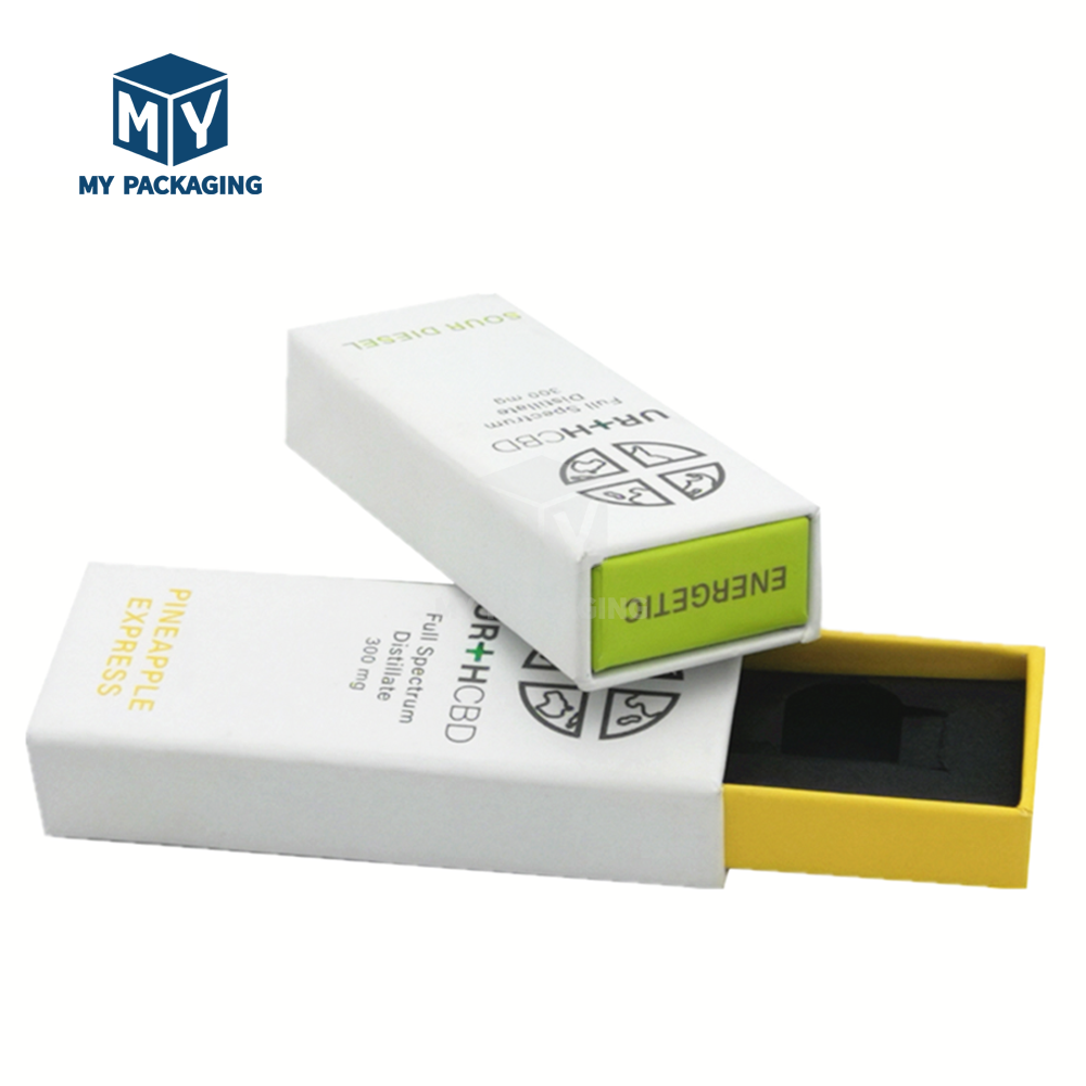 MY Custom Hardboard Magnetic Lid Gift Boxes Packaging Empty Cartridges 1 Gram Box For 1Ml Disposable Pen