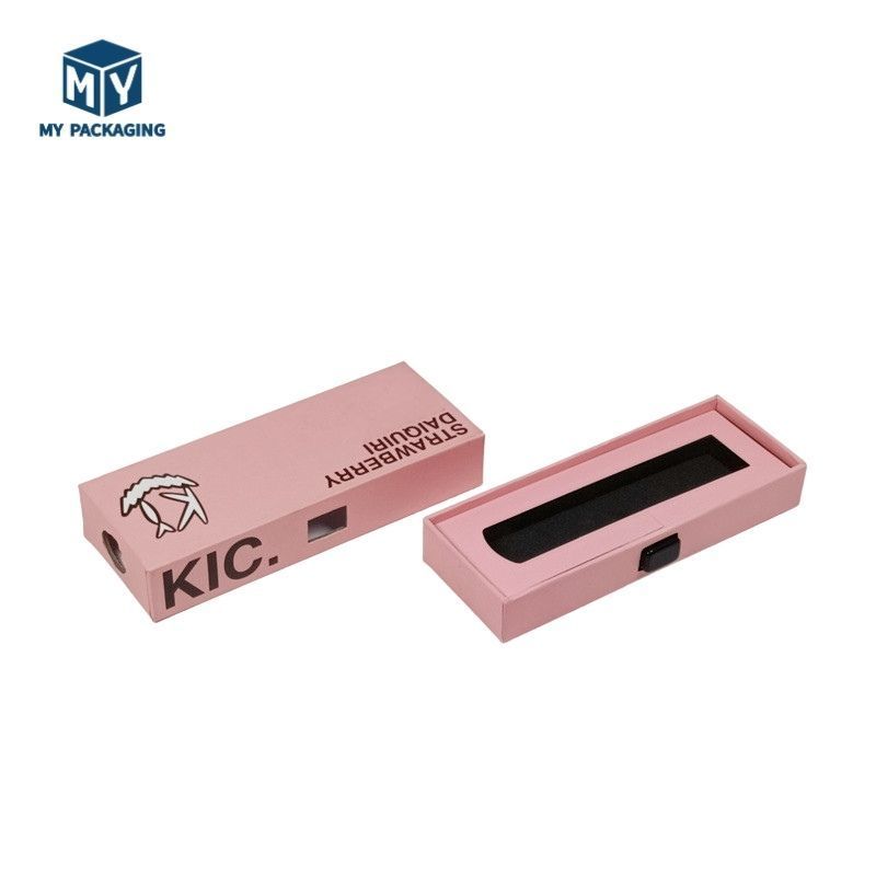 MY Food Grade Custom 0.5gram 1gram 2gram Disposable Thick Oil Carts Pen Pod Paper Box Packaging With Child Resistant Mylar Bag