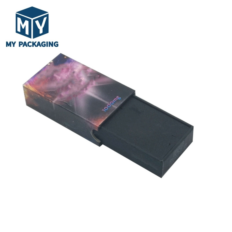 Premium Packaging 1000g Cigarette box Child Resistant Packaging  with EVA Inlay Child Lock Side Button and Sliding Box Design