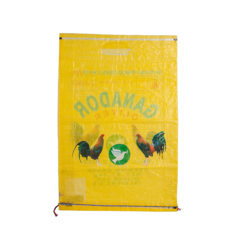 Full-Color Printing laminated pp Woven bag Polypropylene rice sack  poultry feed bag 15Kg  feed bags