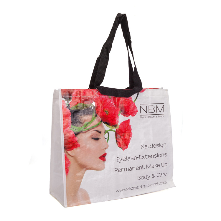 MY Manufacturing Company Fashion Logo Printed Laminated PP Non Woven Shopping Bag