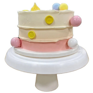 Popular transparent Wedding Cupcake Plastic Mini Dome Cake Stand For Party