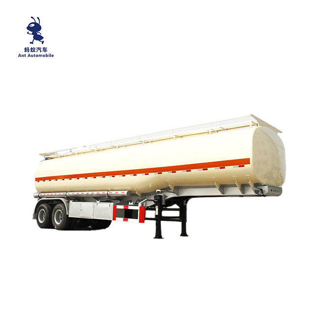 4-Axle Semitrailer Aluminum Water Tanker and Liquid Oil Tanker Truck Trailer Petrol Fuel Tanker with Steel Material