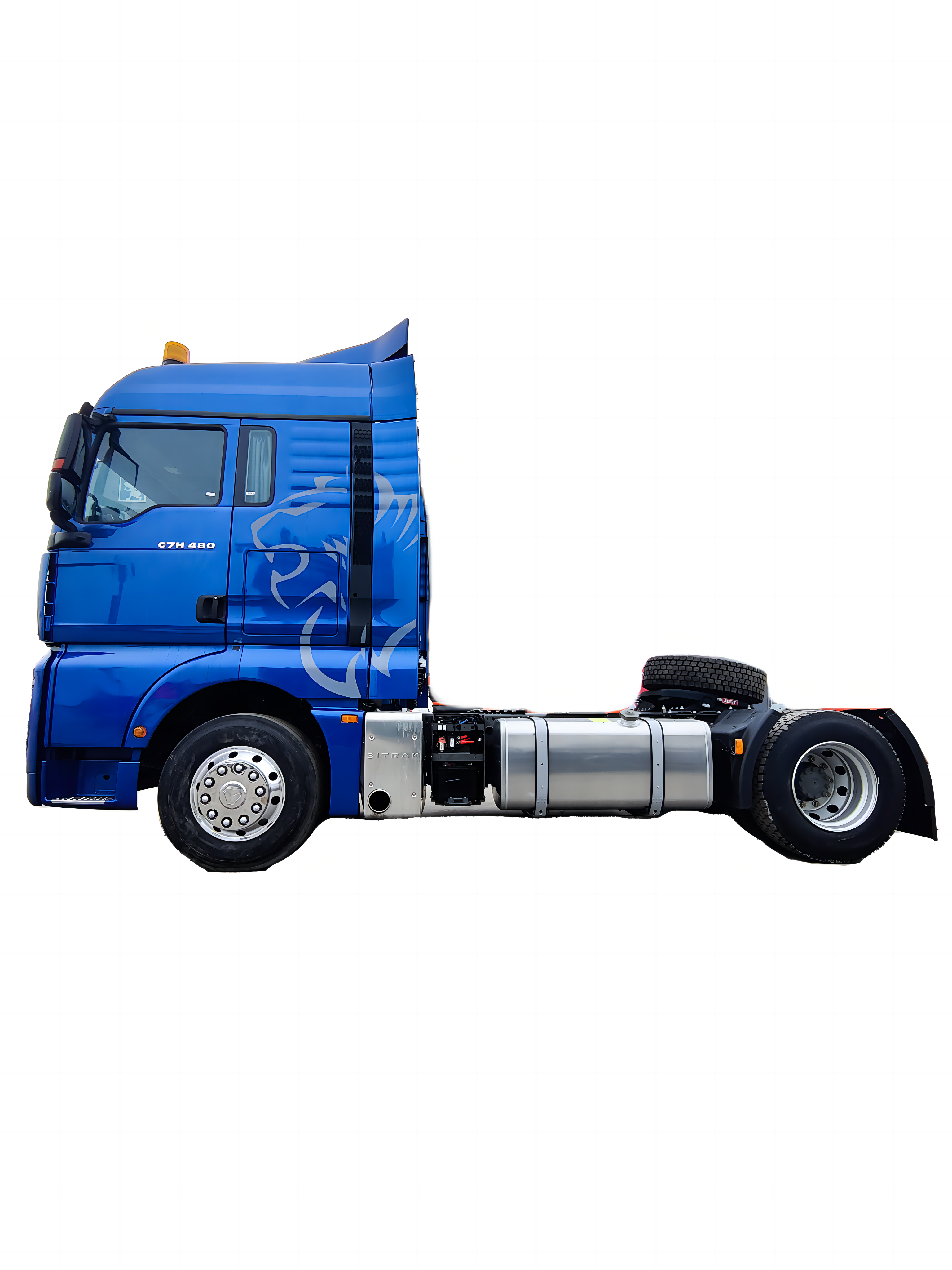 Sinotruck Euro 6 Emission Standard Tractor Truck Mounted with 5ton Mini Crane for Algeria