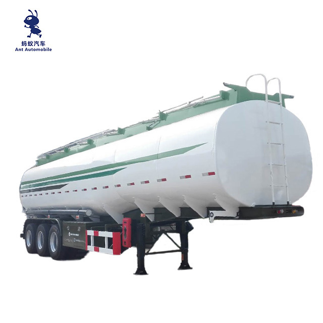 4-Axle Semitrailer Aluminum Water Tanker and Liquid Oil Tanker Truck Trailer Petrol Fuel Tanker with Steel Material