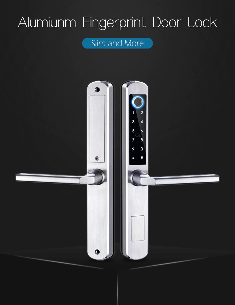 Outdoor Waterproof Smart Digital Door Lock With Doorbell Tuya App Unlock Temporary Antitheft Sliding Glass Door Smart Lock