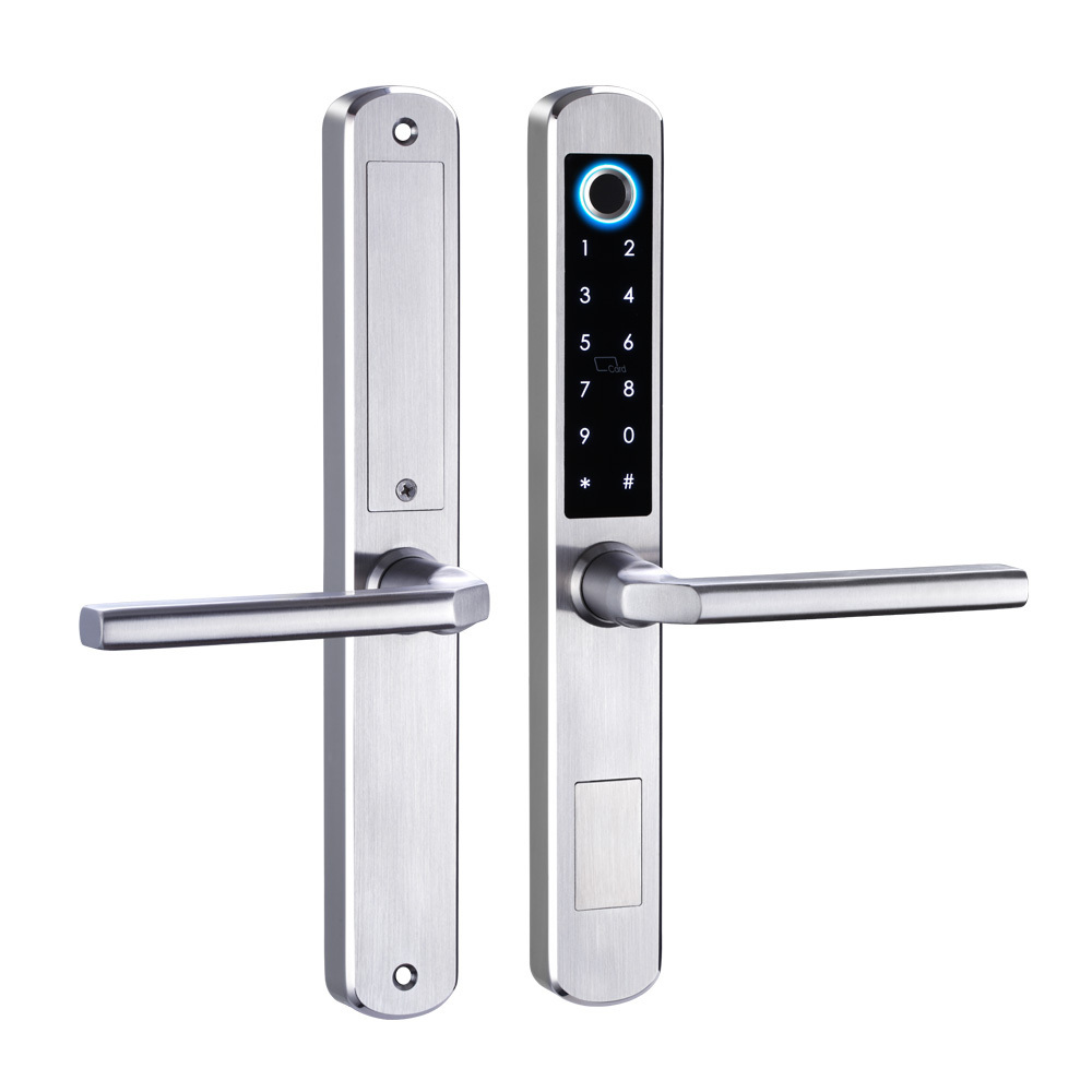 Waterproof IP66 Aluminum Patio Sliding Glass Door Smart Lock With Doorbell for Swing Doors Sliding Door Electronic Digital Lock