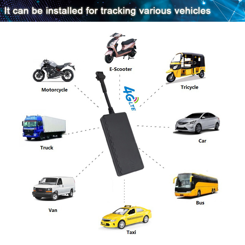 4G Gps Tracker with Kill Switch Cut Off Engine Remotely Gps for Motorcycle Bike