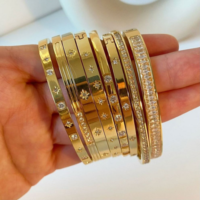Gold plated bangles wholesale discount