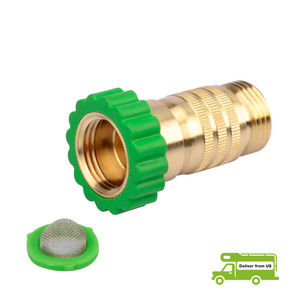 RV Inline Water Pressure Reducer, Lead-Free Brass Water Pressure Regulator, for RV Plumbing System, 40-50PSI