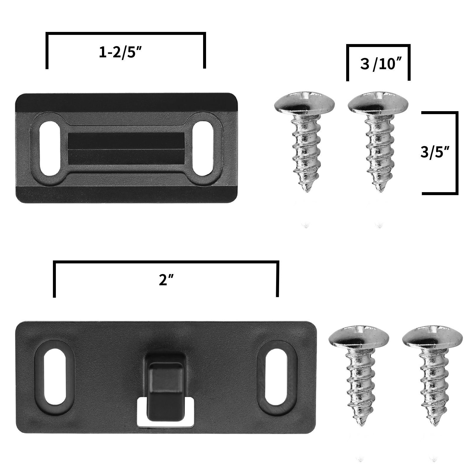 Black RV Screen Door Latch Right Hand Camper Door Latch RV Accessories for RV Camper Trailer Motorhome