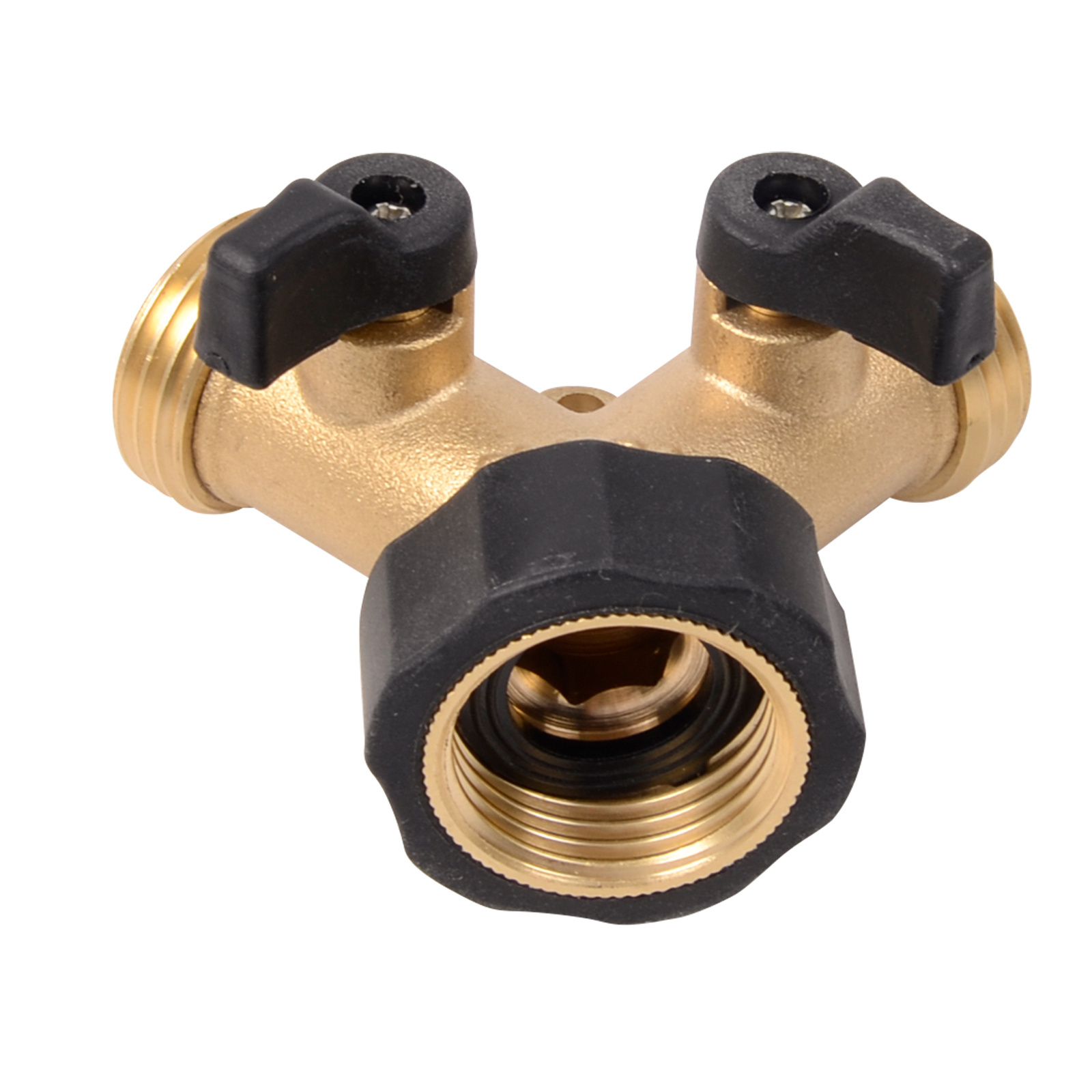 Water Hose Y Connector Lead-Free Brass Valve for RV Camper