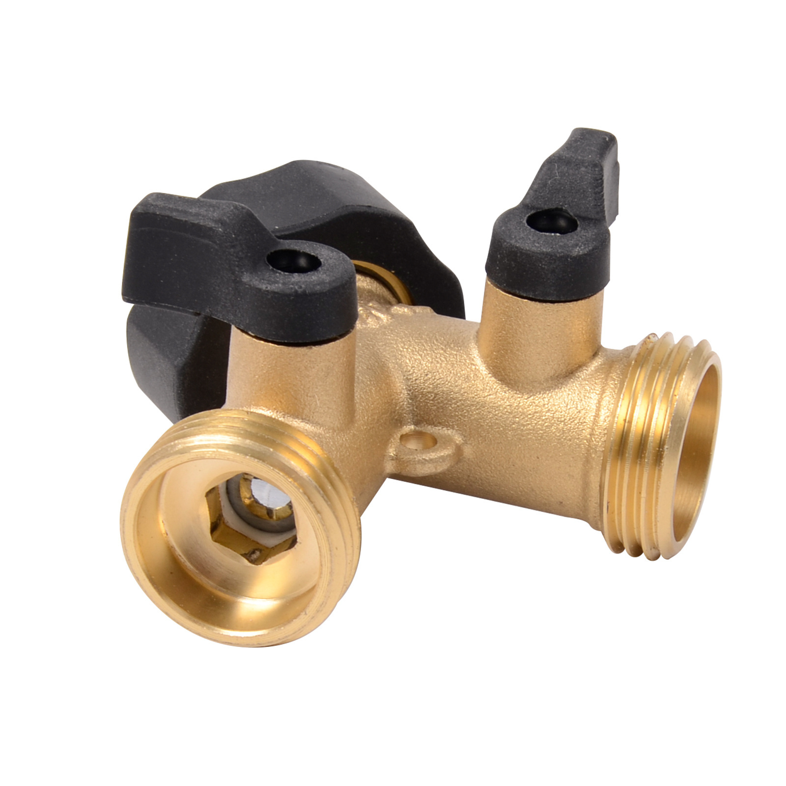 Water Hose Y Connector Lead-Free Brass Valve for RV Camper