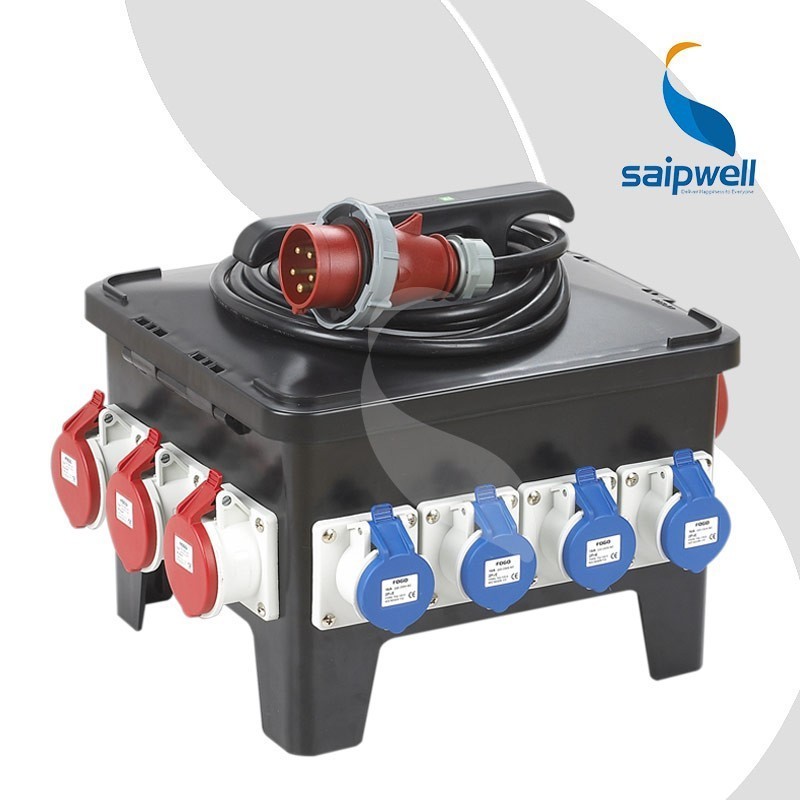 SAIP/SAIPWELL New Plastic Waterproof Combination Power Mobile Socket Box