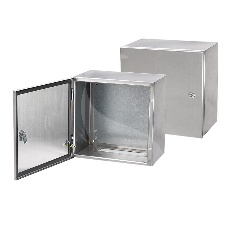 Saipwell Waterproof Metal Box 200*200*150mm Electrical Distribution Box Outdoor Stainless Steel Enclosure