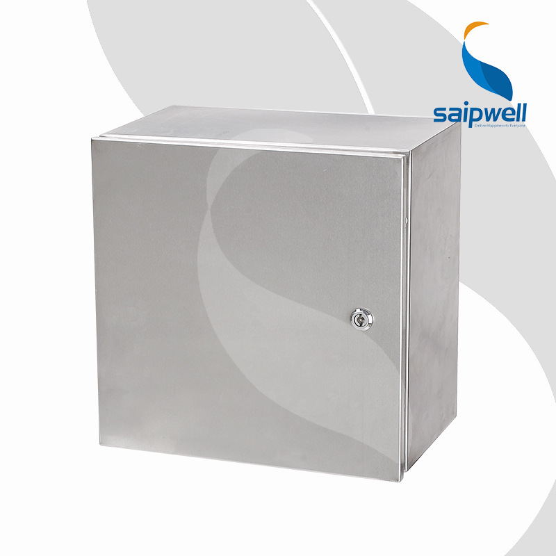 Saipwell Waterproof Metal Box 200*200*150mm Electrical Distribution Box Outdoor Stainless Steel Enclosure