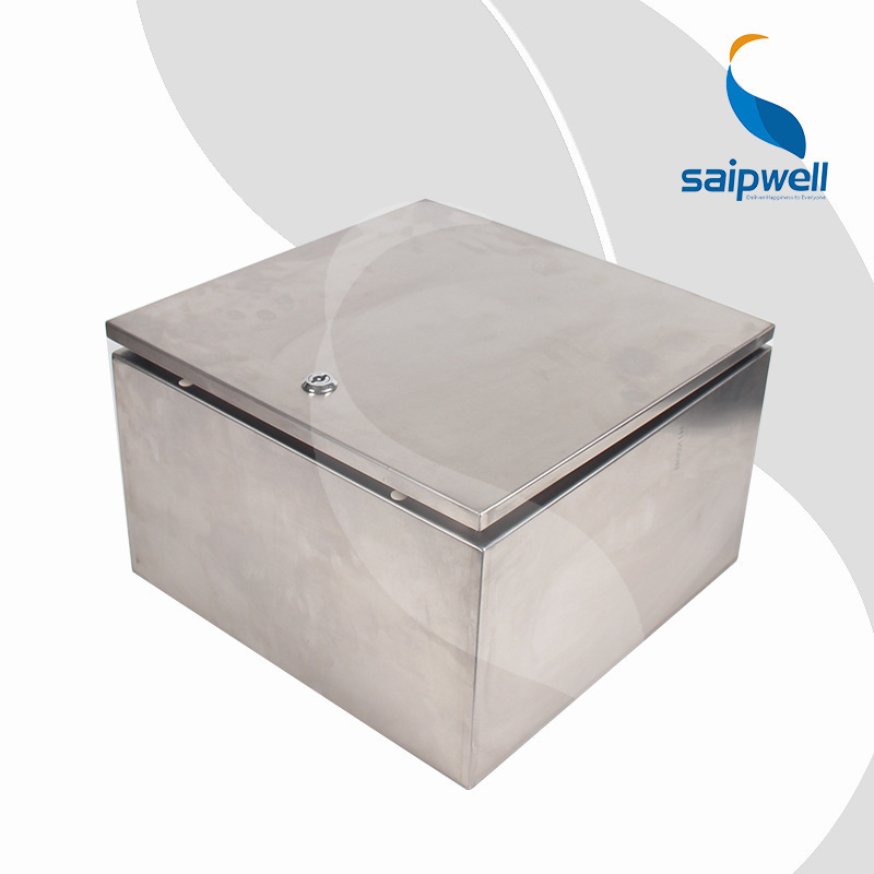 Saipwell Waterproof Metal Box 200*200*150mm Electrical Distribution Box Outdoor Stainless Steel Enclosure