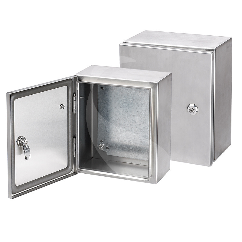 SS304 SS316 Stainless Steel NEMA4X Wall Mounted Distribution Box Electronics Instrument Enclosures Power Distribution Box