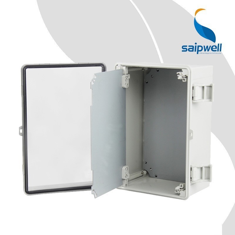 SAIPWELL 300*200*170mm High Quality IP66 Clear Cover Electric PC Waterproof Box Plastic Waterproof Junction Box with Lock