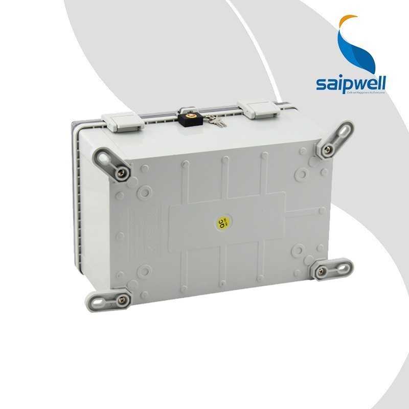 SAIPWELL 300*200*170mm High Quality IP66 Clear Cover Electric PC Waterproof Box Plastic Waterproof Junction Box with Lock