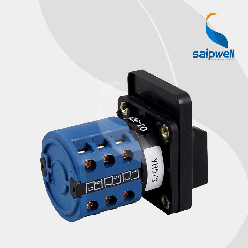 SAIP/SAIPWELL Low Price Stable Electrical 220-440V 3 Way Rotary Cam Switch