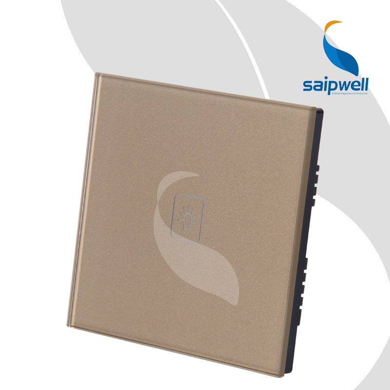 SAIPWELL 1 Gang 2 Way Wall Intelligent Touch Screen Sensor Light Switch