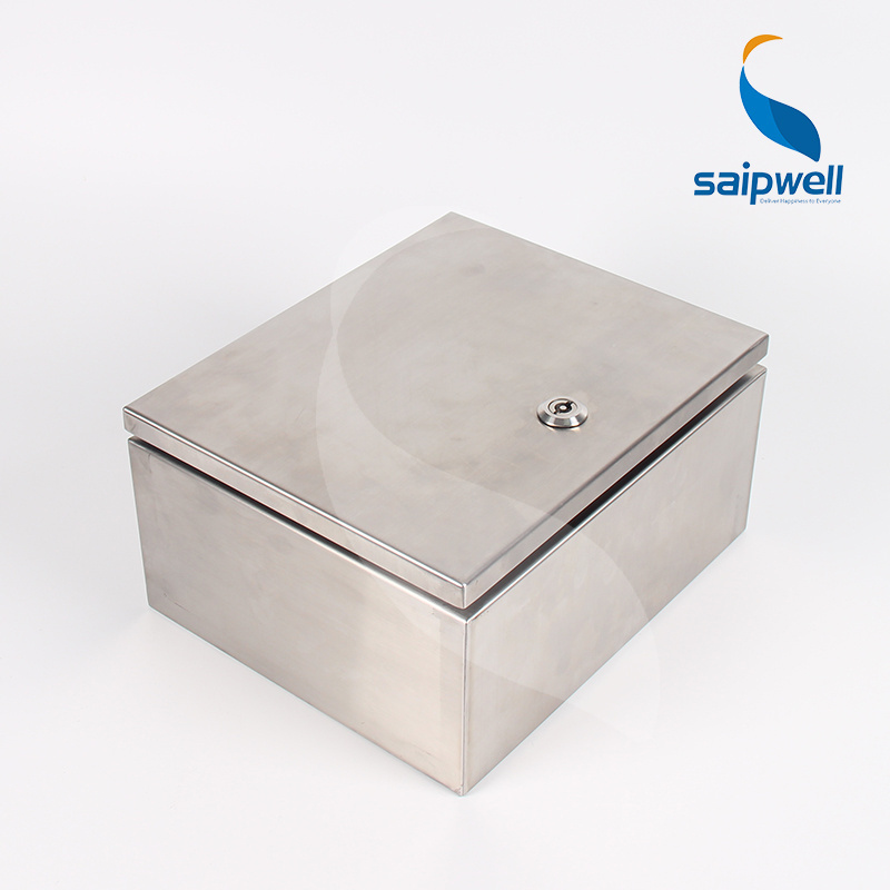 SAIPWELL Y Factory Price New Design Stainless Steel Electric Waterproof Enclosure Cabinet SP-B2-202015 200*200*150mm