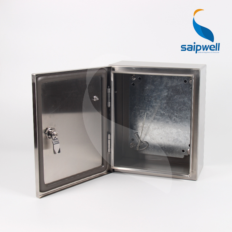 SAIPWELL Y Factory Price New Design Stainless Steel Electric Waterproof Enclosure Cabinet SP-B2-202015 200*200*150mm